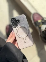 قاب صورتی شاینی با Mag Safe