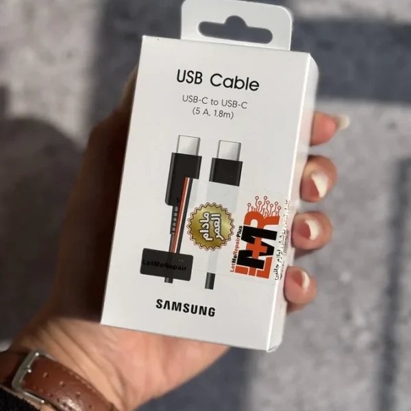 کابل USB-C To USB-C سامسونگ 1.8 متر 5 آمپر با گارانتی مادام العمر