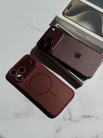 قاب PVD Burgundy با مگ سیف (تبدیل آیفون ها به سری 18) (کدC2314) - تصویر 2